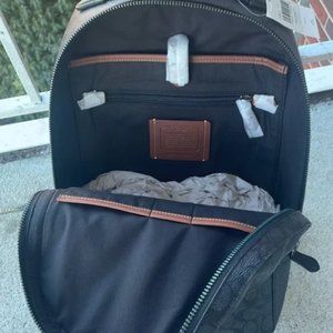 Coach Backpack Coach Metropolitan Soft In Signature CHARCOAL NEW for man/woman